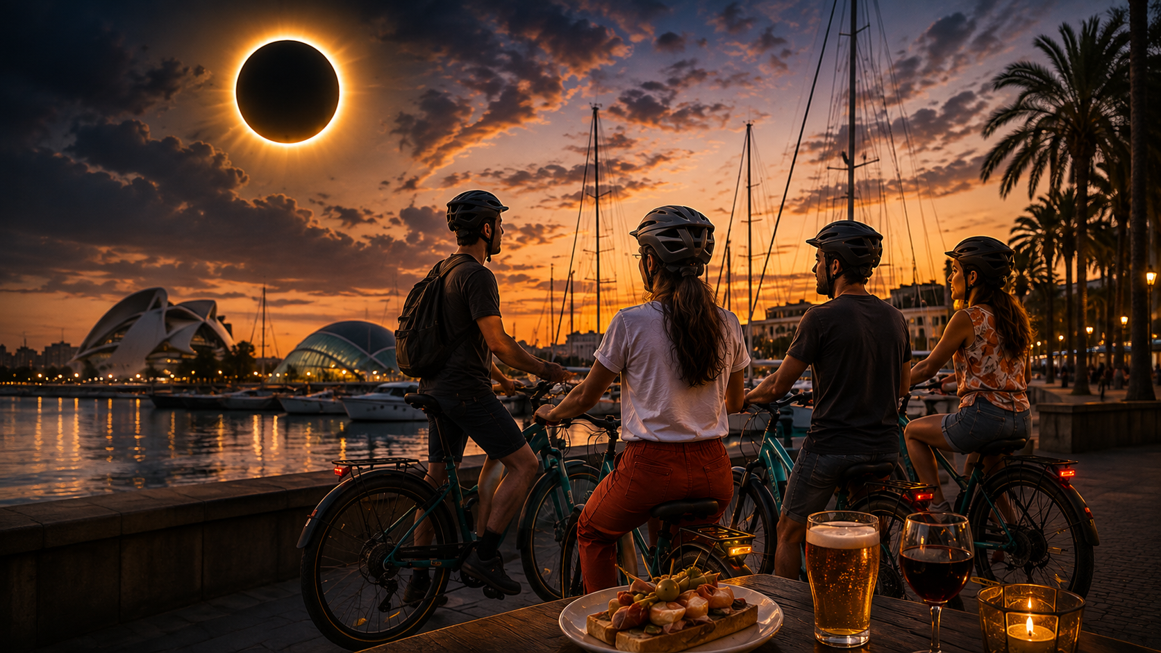 Total Solar Eclipse E-Bike Experience in Valencia near Valencia Marina